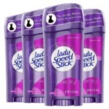 Lady Speed Stick Invisible Dry Antiperspirant Deodorant, Shower Fresh, 2.3oz, 4 Pack