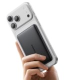 Baseus Picogo AM41 Power Bank, Ultra Slim 5000mAh Magsafe Powerbank, Ricarica Rapida PD 20W, Portatile, Magnetico Batteria Esterna Wireless con cavo USB C per iPhone 17/16/15/14/13/12, Nero