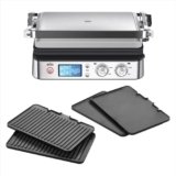 Braun MultiGrill9 CG9043 Griglia Elettrica a Controllo Elettronico con 2 Termostati Indipendenti, Griglia Aperta 37x46cm, Funzione BOOST, Piastre Removibili in Dotazione 2 Set Griglia e Liscia, 2000W