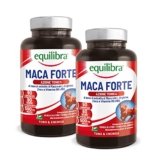 Equilibra Integratori Alimentari, Maca Forte, Tono e Vigore Fisico, Integratore Altodosato con Estratto di Radice di Maca Peruviana 500mg, L-Arginina, Zinco, Vitamine B6 e B12, 2 pezzi da 90 Compresse