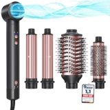 Styler Per Capelli 5 in 1, BESTOPE PRO 110,000 giri/min, ad Alta Velocità, Set per Acconciature Professionali, Volumizzante Arricciacapelli Automatico ad Aria
