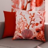 PETTI Artigiani Italiani – Coppia di Federe Cuscino 50×50 cm in Microfibra, Cuscini Arredo Camera da Letto, Divano, Salotto, Set 2 Fodere Copricuscino, Federa Corallo Rosso, 100% Made in Italy
