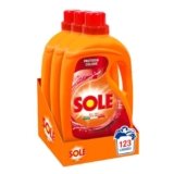 Sole Detersivo Lavatrice Proteggi colore 123 Lavaggi, Formula igienizzante, Detersivo Lavatrice Liquido Proteggi colore, rimuove le macchie a basse temperature
