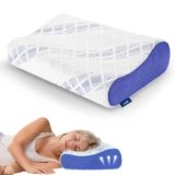 LAMB Cuscino Cervicale per Dormire, Guanciale Memory Foam Ortopedico, Cuscino Ergonomico per dolori al collo, Altezza Regolabile,Cuscini Letto Matrimoniale