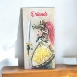 GMM Stampa su Tela Canvas Struttura in legno Quadro Moderno Rettangolare Stampe Decorative Tipiche Siciliane (Beige Orlando)