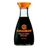 Kikkoman Salsa Di Soia Dolce, Ricetta Tradizionale Con Soia, Grano, Acqua E Sale, Per Cucinare A Tavola, Adatta Per Carne, Verdure E Dessert, Confezione Classica, Dispenser, color Nero, 150 ml