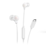Motorola Sound Earbuds 3C-S Cuffie intrauricolari con microfono, vestibilità comoda, chiamate in vivavoce, suono ad alta definizione, design sicuro, connettore USB-C, bianco