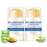 2 Pezzi Crema Piedi Secchi Screpolati, 60% Crema Urea Piedi, crema Talloni Screpolati, Mani e screpolati Rimozione e Ammorbidimento Dei Calli