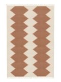 RugVista Dakota, Tappeto, Kilim Moderni, 200 x 300 cm, Rettangolare, Pelo corto, Soggiorno, Camera da letto, Lavabile solo a secco, Certificato Care & Fair, Natural/Ruggine