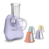 Moulinex Fresh Express, Tritaverdure Elettrico 4 in 1, Sistema per Servire Direttamente, Facile da Pulire e Riporre, Colore Lilla, DK8546