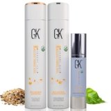 GK HAIR Global Keratin Bilancianti Shampoo e Balsamo (300ml / 10.1Fl Oz) con Cashmere (50ml / 1.69Fl Oz) Balancing Shampoo & Conditioner Per Capelli Grassi e Danneggiati