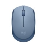 Logitech M171 Mouse Wireless per PC, Mac, Laptop, 2,4 GHz con Mini Ricevitore USB, Tracciamento Ottico, Durata della Batteria di 12 mesi, Ambidestro – Blu Grigio