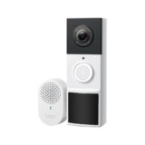 Tapo Videocamera per campanello ultra trasparente da 2K 3MP, visione notturna a colori, rilevamento AI gratuito, campanello audio bidirezionale, IP65 resistente alle intemperie, FOV diagonale ultra