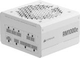 CORSAIR RM1000e (2025) Alimentatore ATX Completamente Modulare a Basso Rumore con Cavo 12V-2×6 – Compatibile con ATX 3.1 e PCIe 5.1, Efficienza Cybenetics Gold, Condensatori a 105°C – Bianco