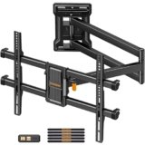 Perlegear Supporto TV Parete con Inclinabile, rotazione di ±90° ed estensione di 700 mm, Braccio Articolato Extra Lungo per Schermi LCD/LED/OLED da 32-65 Pollici fino a 60 kg, Max VESA 400×400 mm