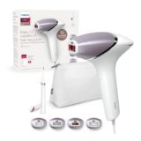 Philips Lumea IPL serie 8000 – Dispositivo di Epilazione a Luce Pulsata con Tecnologia SenseIQ, 4 Accessori e Rifinitore a Penna Satin Compact, Utilizzo con Filo (Modello BRI949/00)