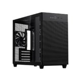 ASUS Prime AP201 TG, Case Micro-ATX, 33 litri, Pannelli Tool-free, Mesh quasi filtrante, Supporto per Dissipatori da 360 mm, Compatibile con Schede Grafiche fino a 338 mm e PSU ATX standard, Nero