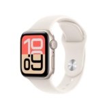Apple Watch SE 3 GPS, Cassa 40 mm in alluminio galassia con Cinturino Sport galassia – S/M