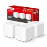 TP-Link Mercusys Halo H1500X(3-pack) Router Mesh WiFi 6 AX1500Mbps, 2 Porte Ethernet Gigabit, Controllo Parental, WiFi Mesh Router e Ripetitore, 3 Pezzi con Copertura Fino a 550 ㎡