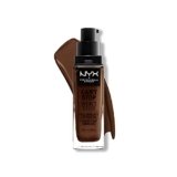 NYX Professional Makeup Fondotinta, Can’t Stop Won’t Stop Full Coverage Foundation, Lunga tenuta, Waterproof, Finish MatteDeep espresso
