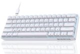 Dierya Tastiera da Gaming Meccanica al 60% con Interruttori Meccanici Tattile,DK61se Keyboard Gioco Retroilluminazione Blu Ghiaccio,Type-C Mini Compact 61 Tasti Anti-Ghosting