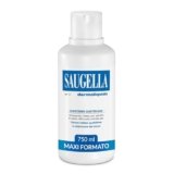 Saugella Dermoliquido Detergente Intimo Quotidiano, pH 3.5, Antiodore, Rinfrescante e Tonificante, con Salvia e Acido Lattico, 750 ml