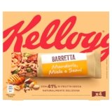 Kellogg’s Barretta | Gusto Mandorle, Miele e Semi | Ricca di Fibre e con 41% di Frutta Secca | 4 barrette da 32g (Confezione da 128g)