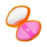 Real Techniques Miracle Puff+custodia da viaggio 2-in-1, per miscelare il trucco su entrambi i lati, fascia elastica, 2 pezzi