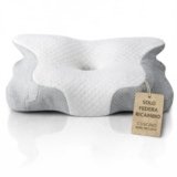 Flowen Cuscino Cervicale Memory Foam per Dormire Ortopedico Guanciale Ergonomico Supporto al Collo Ideale in ogni Posizione Federa Traspirante Anallergico Sfoderabile e Lavabile