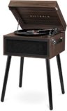 Victrola Liberty – Bluetooth Record Player – 5-in-1 Turntable with Vinyl Stream, FM Radio, USB Playback, Built-in Speakers, Use as Stand or Tabletop Player (Espresso)