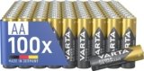 VARTA Pile AA, confezione da 100, Power on Demand, Alcaline, 1,5V, confezione in imballaggio ecologico, per accessori computer, dispositivi Smart Home, Made in Germany [Esclusivo su Amazon]