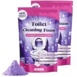 Fizzclean Toilet Cleaner, Detergente per WC,Disincrostante Wc,Cleaning Block Wc,Pulizia Profonda Della Schiuma,Insta-Action Foam for Sparkling Clean Toilet,Touch Free Foaming Toilets Cleaner,2PC