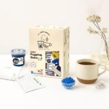 BOZU Popping Boba Kit – Gift-Ready Hot or Iced Bubble Tea Set, Blue Curaçao Popping Boba & Peach Green Tea, Secure Protective Packaging, 3 Servings