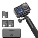 DJI Osmo Action 5 Pro Adventure Combo, Action Camera 4K with 1/1.3″ Sensor, 12h Extended Battery Life with 3 Batteries, Stabilization, Dual OLED Touchscreens, Mini Action Camera for Travel, Vlog