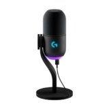 Logitech G Yeti GX Dynamic Microfono a condensatore RGB per gaming con LIGHTSYNC, microfono USB per streaming, supercardioide, Plug and Play USB per PC/Mac – Nero