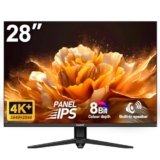 Gawfolk Monitor da gioco 28,5 pollici 4 K 60 Hz, schermo IPS PC con altoparlante 3840 x 2560P, schermo del computer con FreeSync, HDMI, DisplayPort, angolo di visione ampio 178°, supporta VESA 75 x 75