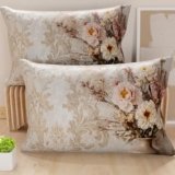 PETTI Artigiani Italiani – Coppia di Federe Cuscino 50×70 cm in Microfibra, Cuscini Arredo Camera da Letto, Divano, Salotto, Set 2 Fodere Copricuscino, Federa Shabby 341, 100% Made in Italy
