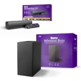 Roku 4K HDR Streambar SE & Wireless Bass Bundle – RokuTV & Roku Audio