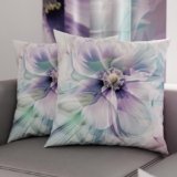 PETTI Artigiani Italiani – Coppia di Federe Cuscino 50×50 cm in Microfibra, Cuscini Arredo Camera da Letto, Divano, Salotto, Set 2 Fodere Copricuscino, Federa Floreale 159, 100% Made in Italy