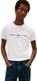 Tommy Hilfiger Uomo T-Shirt Maniche Corte Core Tommy Logo Scollo Rotondo, Bianco (Snow White), XL