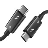 Bkayp Thunderbolt 4 Cable, 3.3ft USB C to USB C Cable 240W Fast Charging, Blazing 40Gbps Data, Dual 8K/4K Video Output, for iPhone 16 MacBook Pro Air iPad Laptop and More-（Thunderbolt 4 Certified）