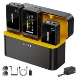 NEEWER CM26 Pro Microfono Wireless AI Compatibile con iPhone Android Telefono Fotocamera PC, Mic Lavalier Anti Rumore DSP/MCU Guadagno Muto Taglio Basso 48kHz/24bit SNR 88dB Batteria 50H Portata 100m