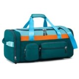 Woomada Kids Travel Duffle Bag With Shoe Compartment & Wet Pocket Perfect For School, Sports, Overnight Trips(green)