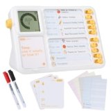 Visual Timer for Kids with Planning Board, ADHD Timer for Kids, Daily Chore Board-Checklist for Autism, Visual Schedule, Time Management, Silence Timer for Home School