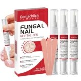 Toenail Fungus Treatment Extra Strength Nail Repair Pen, Repair Damaged Nails Yellow, Discolored, Thick and Ingrown Nails, Fungus Pen for Toenails and Fingernails with Tea Tree Oil, 3 Pens & 3 Files