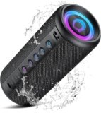 Cassa Bluetooth Portatile Potente 20W, Altoparlante bluetooth 5.4 con 3 modalità EQ, 30 Ore di Autonomia, Luci RGB, IP7 Impermeabile Speaker Supporto TWS, Micro-Con, AUX/TF Card per Esterno Festa