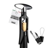 TUNDRA – Cavatappi Vino AUTOMATICO e Professionale con Tappo Versatore Incluso | Apribottiglie Vino SENZA SFORZO in Acciaio – con Estrazione del Tappo Automatica | Casalingo, Cameriere, Sommelier