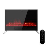 Cecotec Caminetto Elettrico con Telecomando ReadyWarm 7500 3in1 Total Flames. 1500W, 2 Modalità, Termostato, Effetto Fiamma, Timer, Sicurezza, Convezione, Calore Rapido ed Efficiente