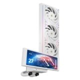 Thermalright TR Trofeo Vision 360 ARGB White CPU Liqud Cooler, schermo LCD IPS magnetico da 6,86″ con risoluzione 2400 x 1080, raffreddamento a liquido CPU per AM4/AM5, Intel LGA1700/1851