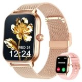 LODIMEKE Smartwatch Pressione Sanguigna e Chiamate, 1.96″ Orologio Uomo Donna Fitness con Cardio Contapassi Sonno, 100+ Modalità Sportive, Sveglia e Calcolatrice, AI Assistente, Regalo per iOS Android
